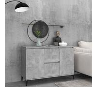 vidaXL Credenza Grigio Cemento 104x35x70 cm in Legno Multistrato
