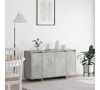 vidaXL Credenza Grigio cemento 135 x 41 x 69 cm Legno multistrato