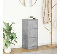 vidaXL Credenza Grigio Cemento 29,5x34x76 cm in Legno Multistrato