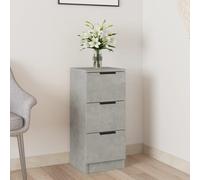 Credenza Grigio Cemento 30x30x70 cm in Legno Multistrato