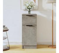 Credenza Grigio Cemento 30x30x70 cm in Legno Multistrato