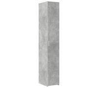 vidaXL Credenza Grigio Cemento 30x42,5x185 cm in Legno Multistrato, credenza Alta, Mobile Contenitore, Mobile Alto, Mobile, credenza Laterale
