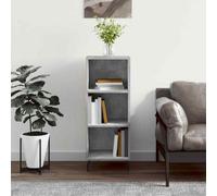 vidaXL Credenza Grigio Cemento 34,5x32,5x90 cm in Legno Multistrato