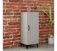 vidaXL Credenza Grigio Cemento 34,5x34x90 cm in Legno Multistrato