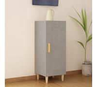 vidaXL Credenza Grigio Cemento 34,5x34x90 cm in Legno Multistrato