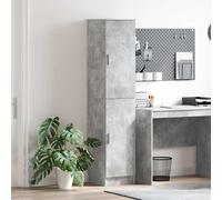 vidaXL Credenza Grigio Cemento 35 x 39 x 168 cm, Mobile Alto Moderno, Rettangolare, con Tanto Spazio, Elegante armadietto, Minimalista, Perfetto per Il Soggiorno
