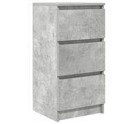 vidaXL Credenza Grigio Cemento 37,5x35x76 cm in Legno Multistrato