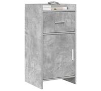 vidaXL Credenza grigio cemento, 40 x 36 x 80 cm, in legno di ingegneria,