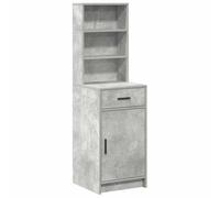 vidaXL Armadio Alto Grigio Cemento 40x41x135 cm Legno ingegnerizzato