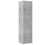 vidaXL Credenza Grigio Cemento 45x42,5x185 cm in Legno Multistrato, credenza Alta, Mobile Contenitore, Mobile Alto, Mobile, credenza Laterale