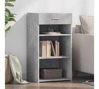 vidaXL Credenza Grigio Cemento 50x42,5x93 cm in Legno Multistrato
