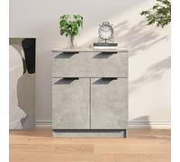vidaXL Credenza Grigio Cemento 60x30x70 cm in Legno Multistrato