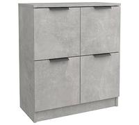 vidaXL Credenza Grigio Cemento 60x30x70 cm in Legno Multistrato