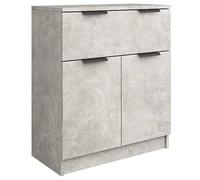 vidaXL Credenza Grigio Cemento 60x30x70 cm in Legno Multistrato