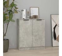 vidaXL Credenza Grigio Cemento 60x30x70 cm in Legno tecnico