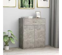 vidaXL Credenza Grigio Cemento 60x30x75 cm in Legno Multistrato