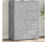 vidaXL Credenza Grigio Cemento 60x31x84 cm in Legno Multistrato, credenza da Cucina, Mobile da Salotto, credenza Alta, Mobile da Soggiorno