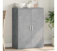 vidaXL Credenza Grigio Cemento 60x31x84 cm in Legno Multistrato