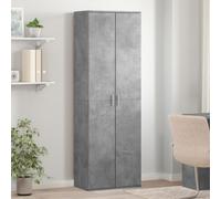 vidaXL Credenza Grigio Cemento 60x35x180 cm in Legno Multistrato