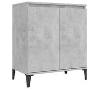 vidaXL Credenza Grigio Cemento 60x35x70 cm in Legno Multistrato