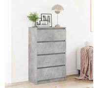 vidaXL Credenza Grigio Cemento 60x35x98,5 cm in Legno Multistrato