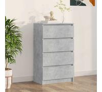 vidaXL Credenza Grigio Cemento 60x35x98,5 cm in Legno Multistrato