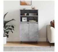 VIDAXL - Credenza Grigio Cemento 60x36x110 Cm In Legno Multistrato
