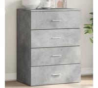 vidaXL Credenza Grigio Cemento 60x39x80 cm in Legno Multistrato