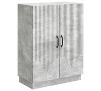 vidaXL Credenza Grigio Cemento 66 x 34,5 x 87 cm Legno ingegnerizzato, Ampia credenza buffet elegante, arredamento moderno per la casa, mobile stiloso e versatile