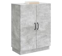 vidaXL Credenza Grigio Cemento 66 x 34,5 x 87 cm Legno ingegnerizzato, Ampia credenza buffet elegante, arredamento moderno per la casa, mobile stiloso e versatile