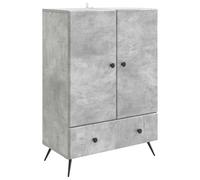 vidaXL Credenza Grigio Cemento 66 x 34,5 x 95 cm Legno ingegnerizzato