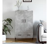 vidaXL Credenza Grigio Cemento 69,5x31x115 cm in Legno Multistrato