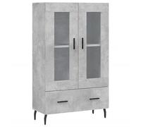 vidaXL Credenza Grigio Cemento 69,5x31x115 cm in Legno Multistrato