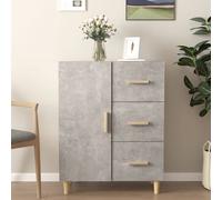 vidaXL Credenza Grigio Cemento 69,5x34x90 cm in Legno Multistrato