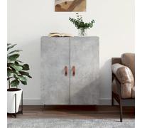 vidaXL Credenza Grigio Cemento 69,5x34x90 cm in Legno Multistrato