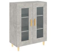 vidaXL Credenza Grigio Cemento 69,5x34x90 cm in Legno Multistrato