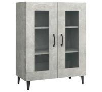 vidaXL Credenza Grigio Cemento 69,5x34x90 cm in Legno Multistrato