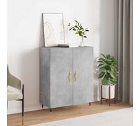 vidaXL Credenza Grigio Cemento 69,5x34x90 cm in Legno Multistrato