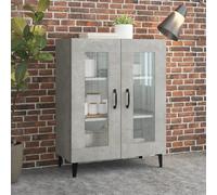 vidaXL Credenza Grigio Cemento 69,5x34x90 cm in Legno Multistrato