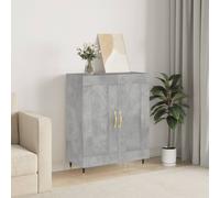vidaXL Credenza Grigio Cemento 69,5x34x90 cm in Legno Multistrato