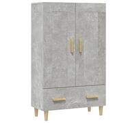 vidaXL Credenza Grigio Cemento 70x31x115 cm in Legno Multistrato