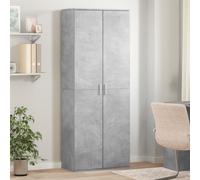 vidaXL Credenza Grigio Cemento 70x35x180 cm in Legno Multistrato