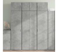 vidaXL Credenza Grigio Cemento 70x42,5x185 cm in Legno Multistrato