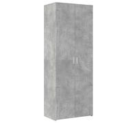 vidaXL Credenza Grigio Cemento 70x42,5x185 cm in Legno Multistrato