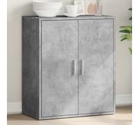 vidaXL Credenza Grigio Cemento 79x38x80 cm in Legno Multistrato