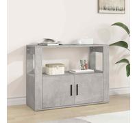 vidaXL Credenza Grigio Cemento 80x30x60 cm in Legno Multistrato