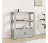 vidaXL Credenza Grigio Cemento 80x30x90 cm in Legno Multistrato