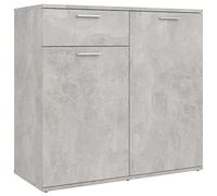 vidaXL Credenza Grigio Cemento 80x36x75 cm in Legno Multistrato