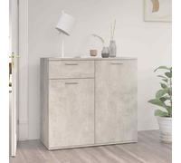 vidaXL Credenza Grigio Cemento 80x36x75 cm in Truciolato