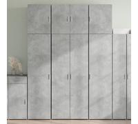 vidaXL Credenza Grigio Cemento 80x42,5x249 cm in Legno Multistrato